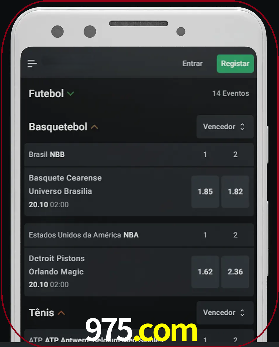 Aposte e assista aos esportes em formato ao vivo.