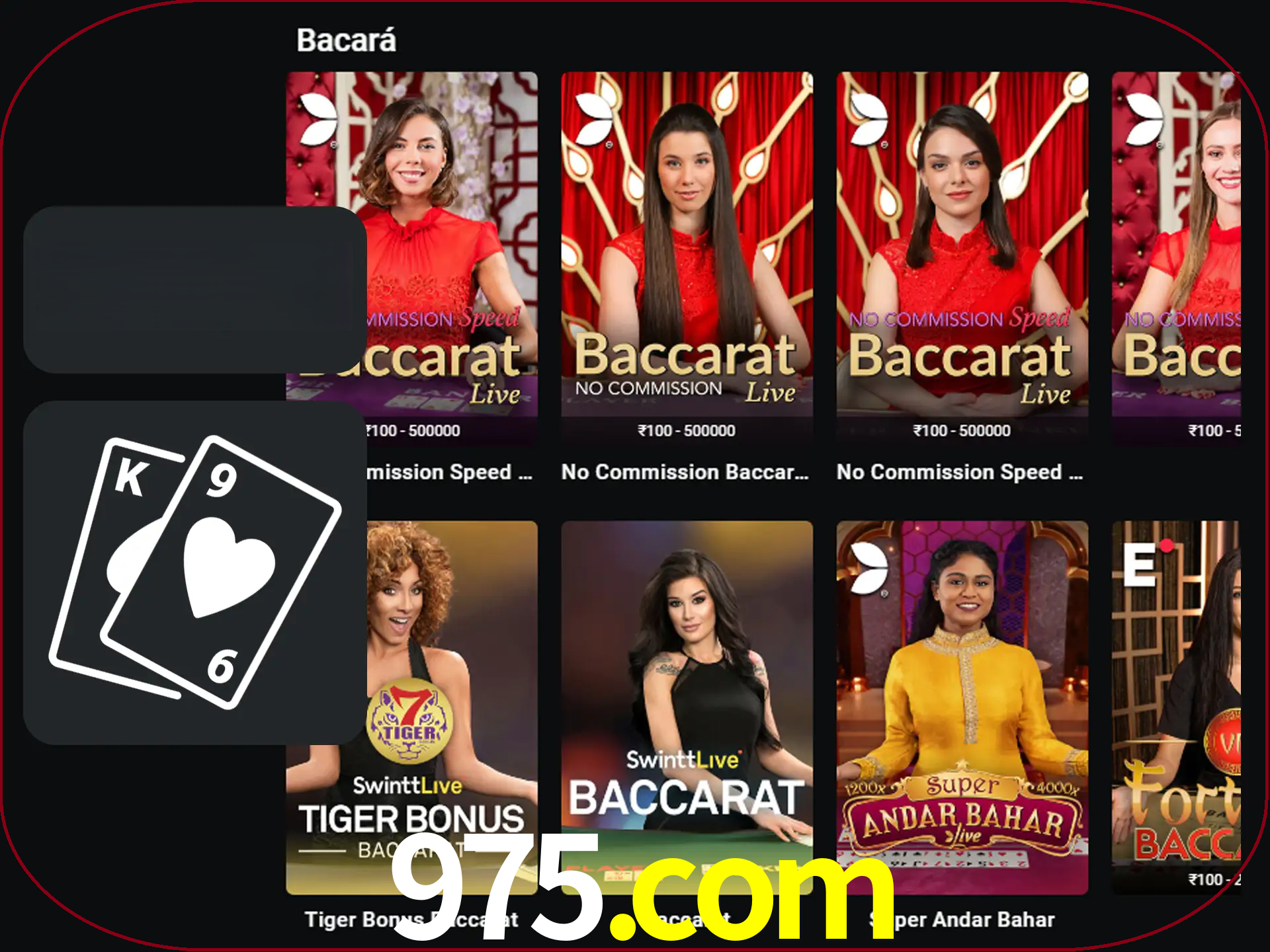 Ganhe muito dinheiro jogando jogos de bacará.