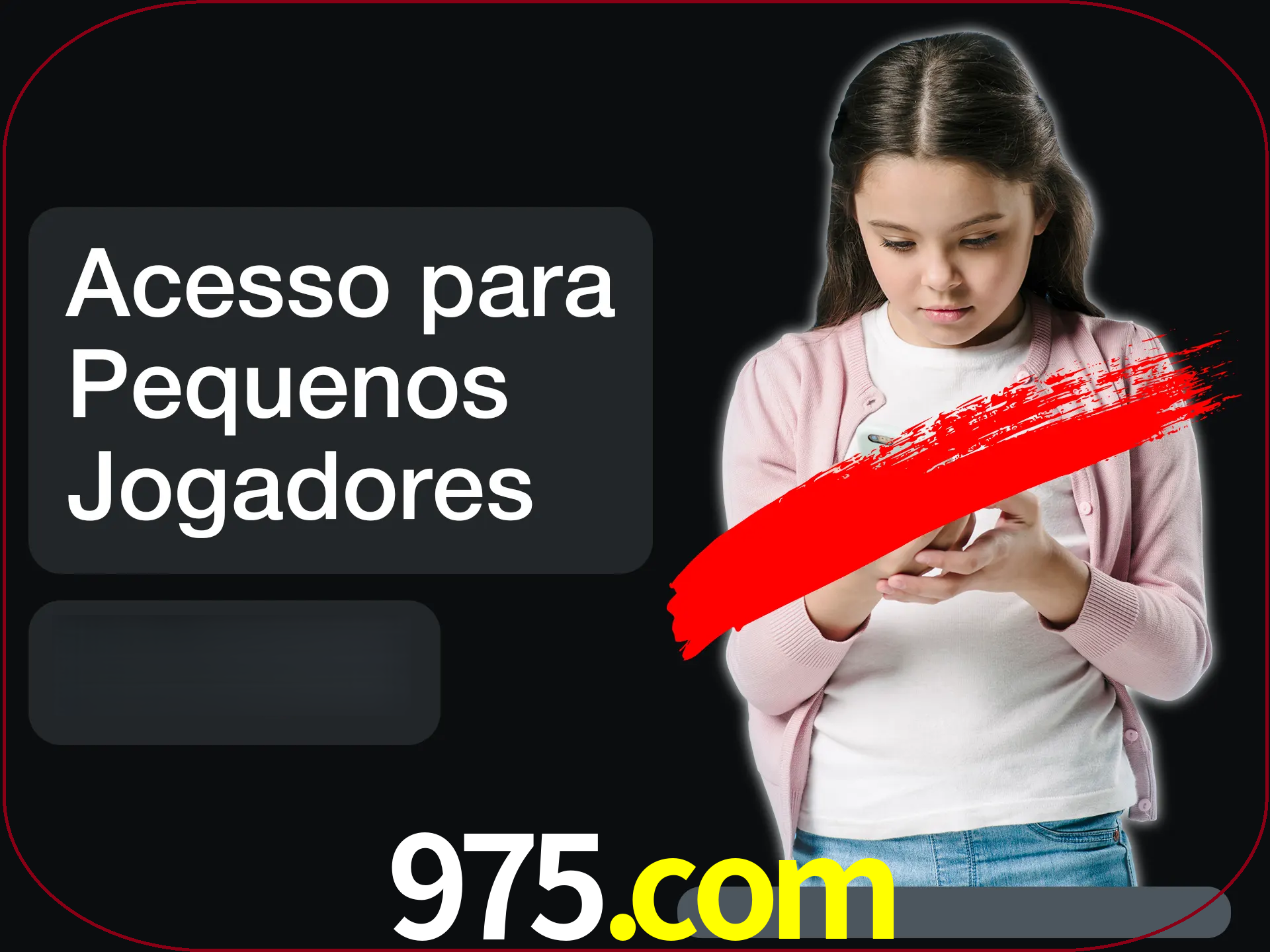 As crianças não podem jogar jogos de cassino.