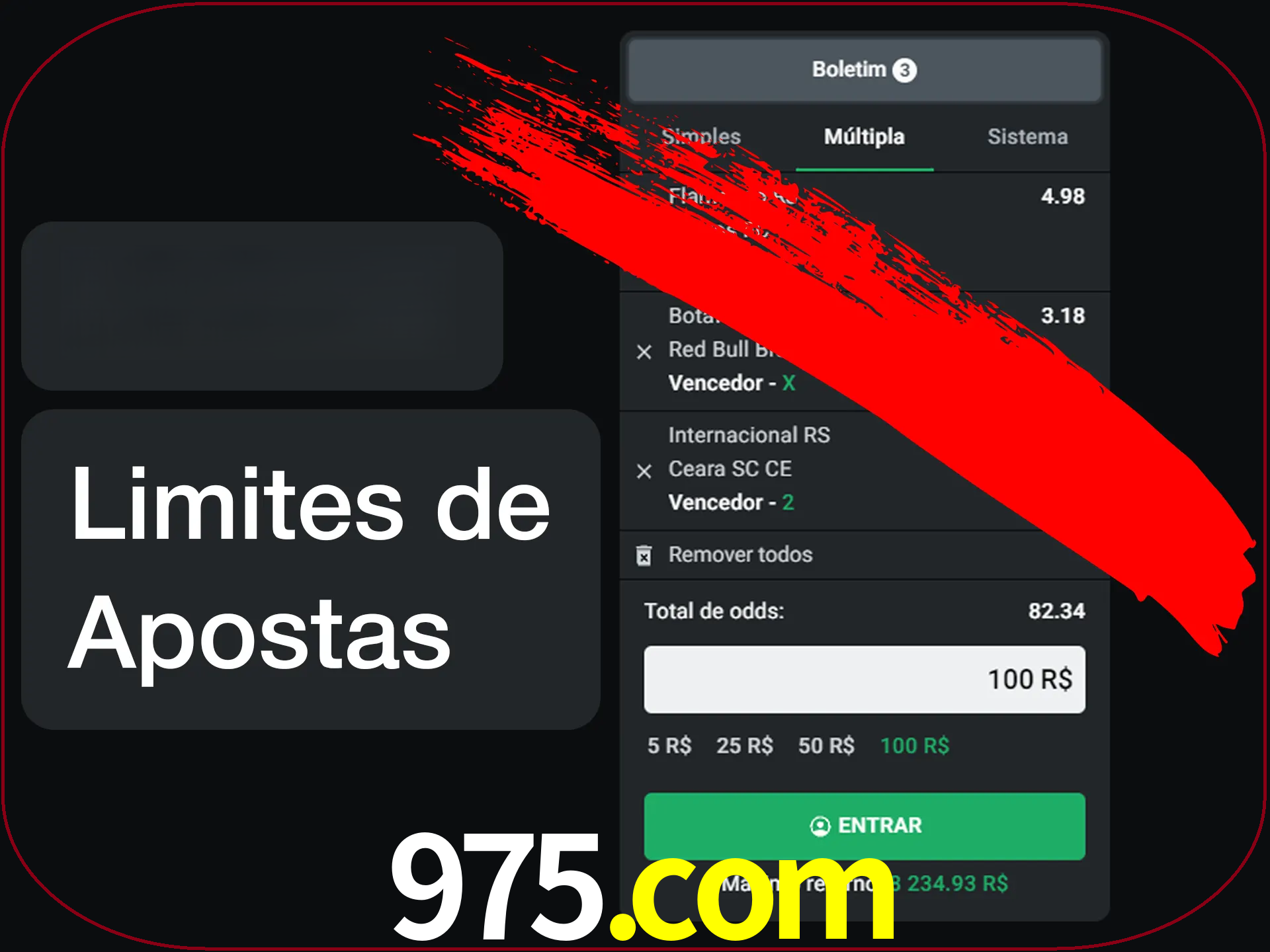 Não faça apostas loucas.